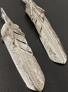 不同银匠日潮唐草花飞印第安鹰爪