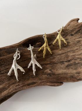 不同日潮高桥手作纯银印第安鹰爪