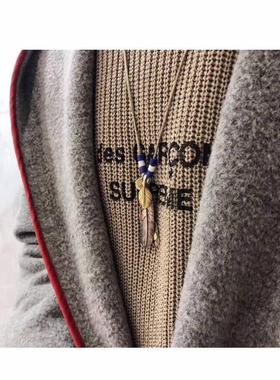 银匠日韩925纯白鹿同款项链