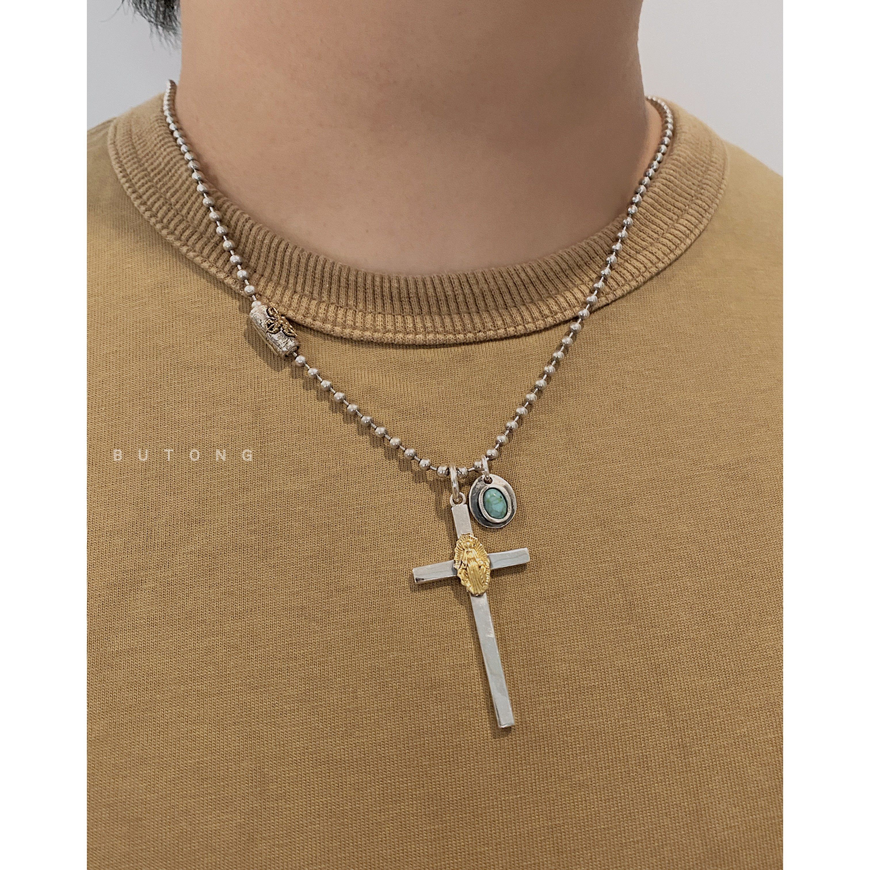 不同银匠 复古925纯银镶嵌天然绿松石小吊坠美松印第安风男女项链,淘宝优惠券,粉丝福利购,淘宝优惠卷