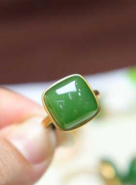 原创设计翡翠金镶玉送老婆礼物