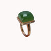 Fashion trendy Hetian jade gold inlaid hand jewelry for wife