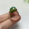 Fashion trendy Hetian jade gold inlaid jade gift for wife