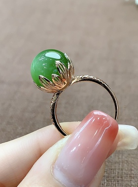 原创设计翡翠金镶玉送妈妈礼物