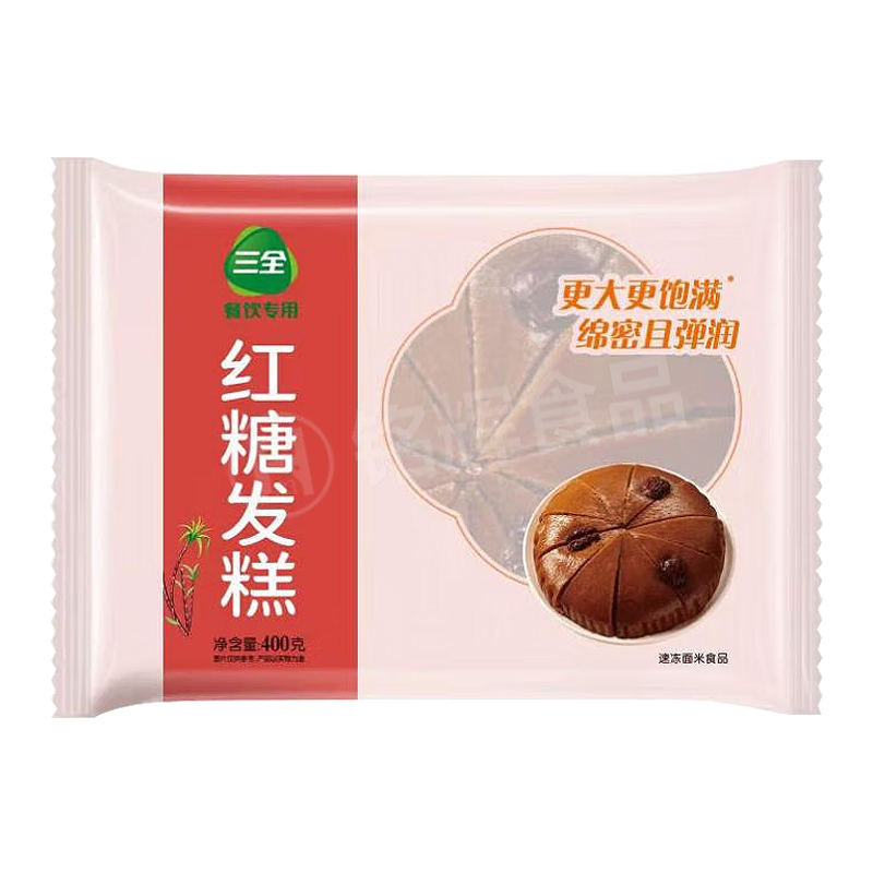 三全红糖发糕400g/袋 红枣糕手工传统宴会甜早餐点心馒头加热即食 - 图1