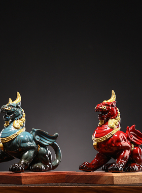 中式风底座桌面开业送礼貔貅摆件