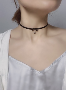 颈圈项圈原创颈链925纯银短款