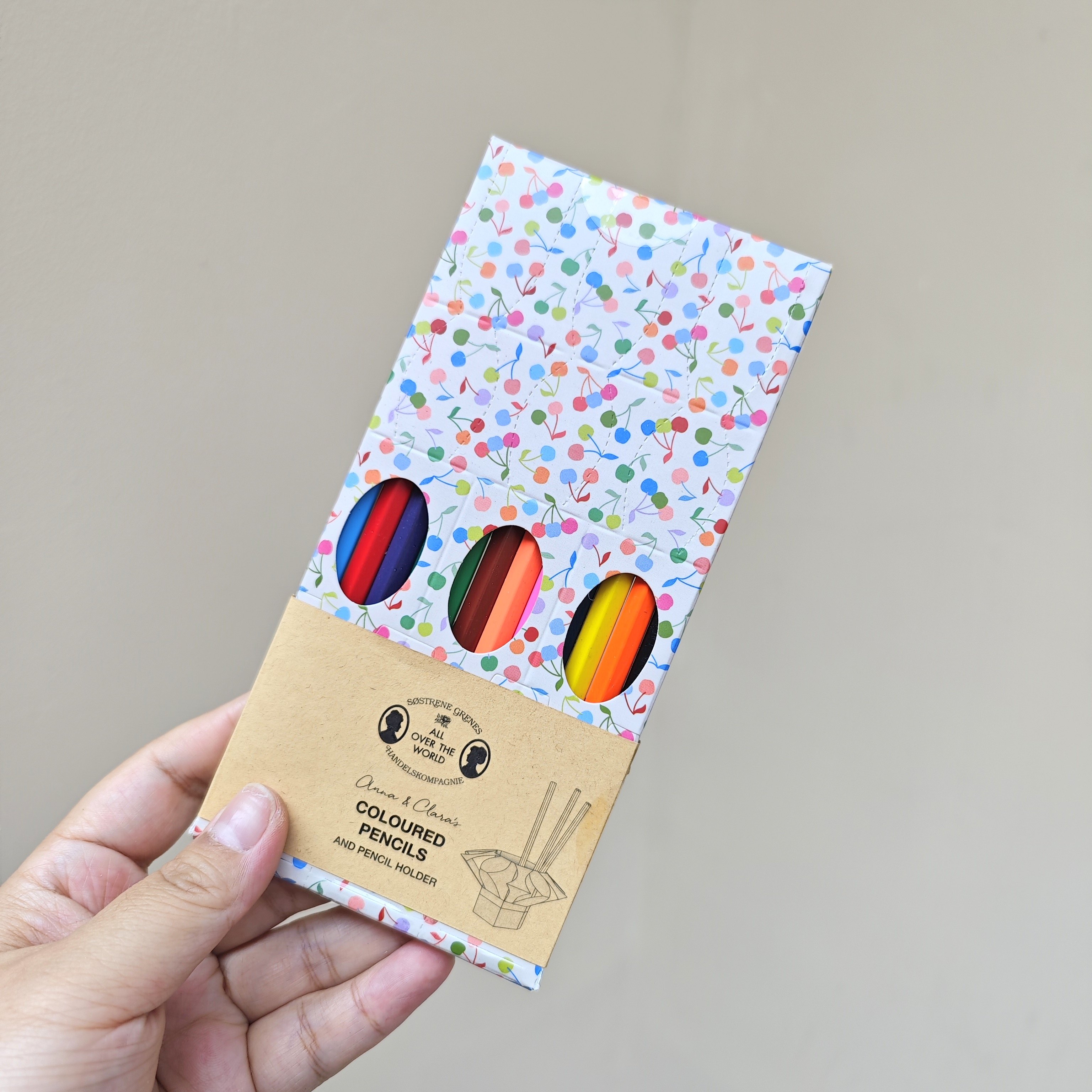 出口丹麦 SOSTRERE GRENES原装十二色彩色铅笔 儿童绘画用品工具,淘宝优惠券,粉丝福利购,淘宝优惠卷