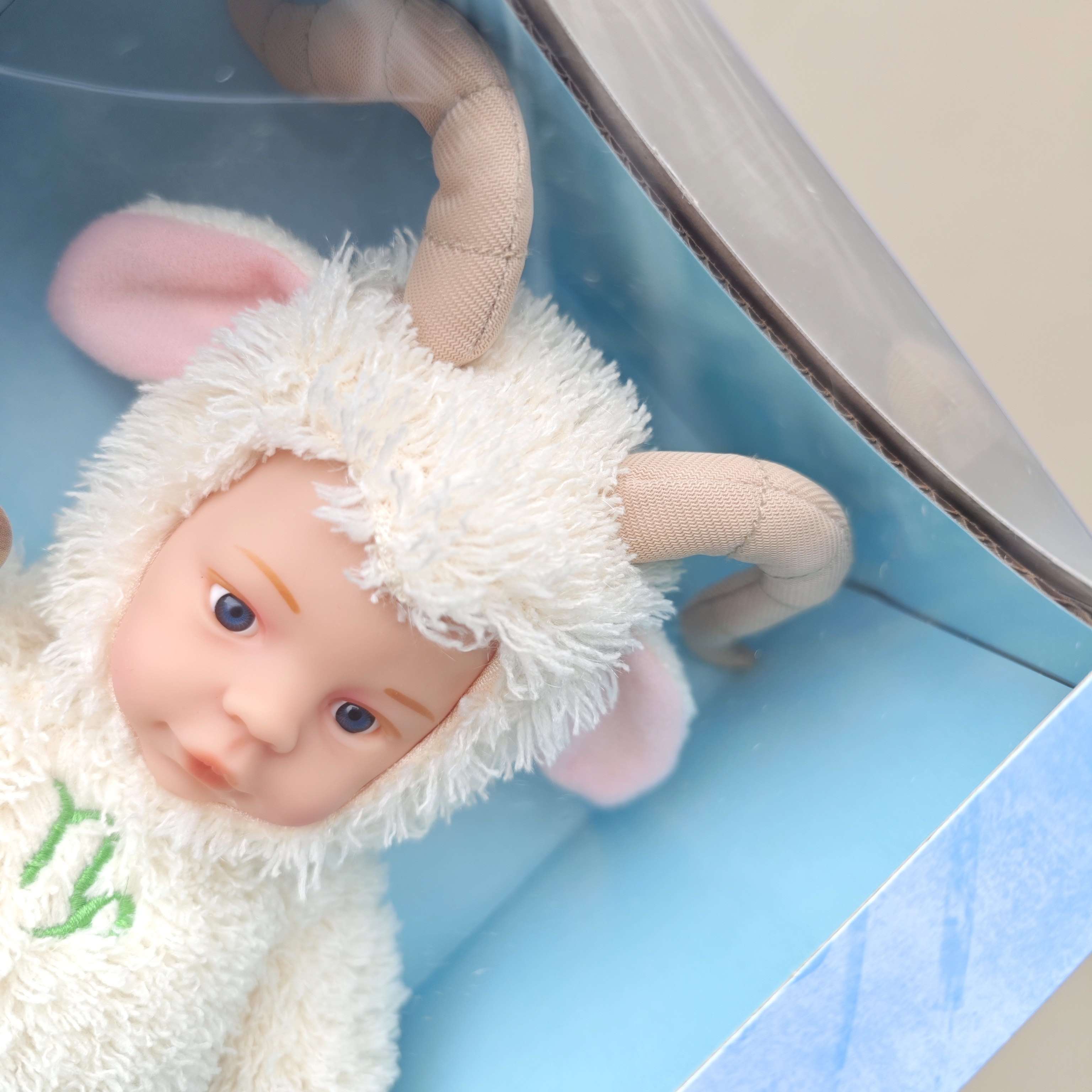 出口美国 原装小山羊硅胶娃娃 陪伴玩偶 公仔胶粒填充宝宝玩偶,淘宝优惠券,粉丝福利购,淘宝优惠卷