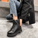 Martens, демисезонные короткие сапоги на скрытом каблуке в английском стиле на платформе, женский стиль, коллекция 2023 года, в британском стиле