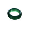 Natural green agate ring for men