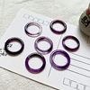 Purple ring with thin floating flowers, beautiful, versatile and elegant