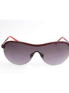 代购GUESS女士太阳镜防紫外线护眼遮光抗强光盾形金属红色