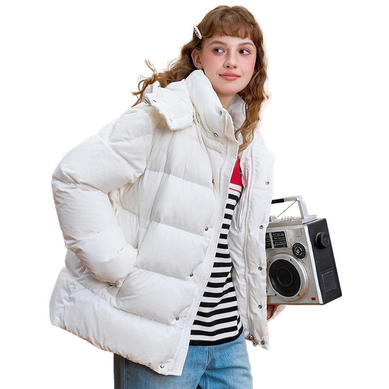 a02短款羽绒服冬季女款2025新款泡芙轻薄派克服白色连帽外套女,淘宝优惠券,粉丝福利购,淘宝优惠卷