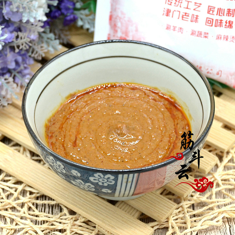 恩来顺涮菜料115g麻辣味火锅蘸料袋芝麻花生麻酱小料羊肉调料酱料-图0