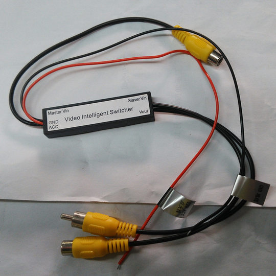 Car recorder TV camera reversing input av