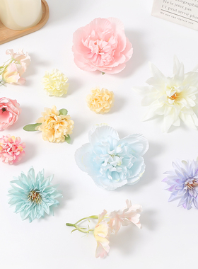 仿真花朵混搭diy手工材料包发簪