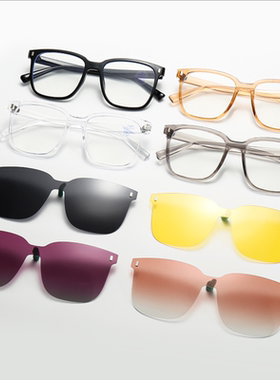 2025新款磁吸夹片偏光墨镜男款开车专用近视眼镜防紫外线太阳镜女