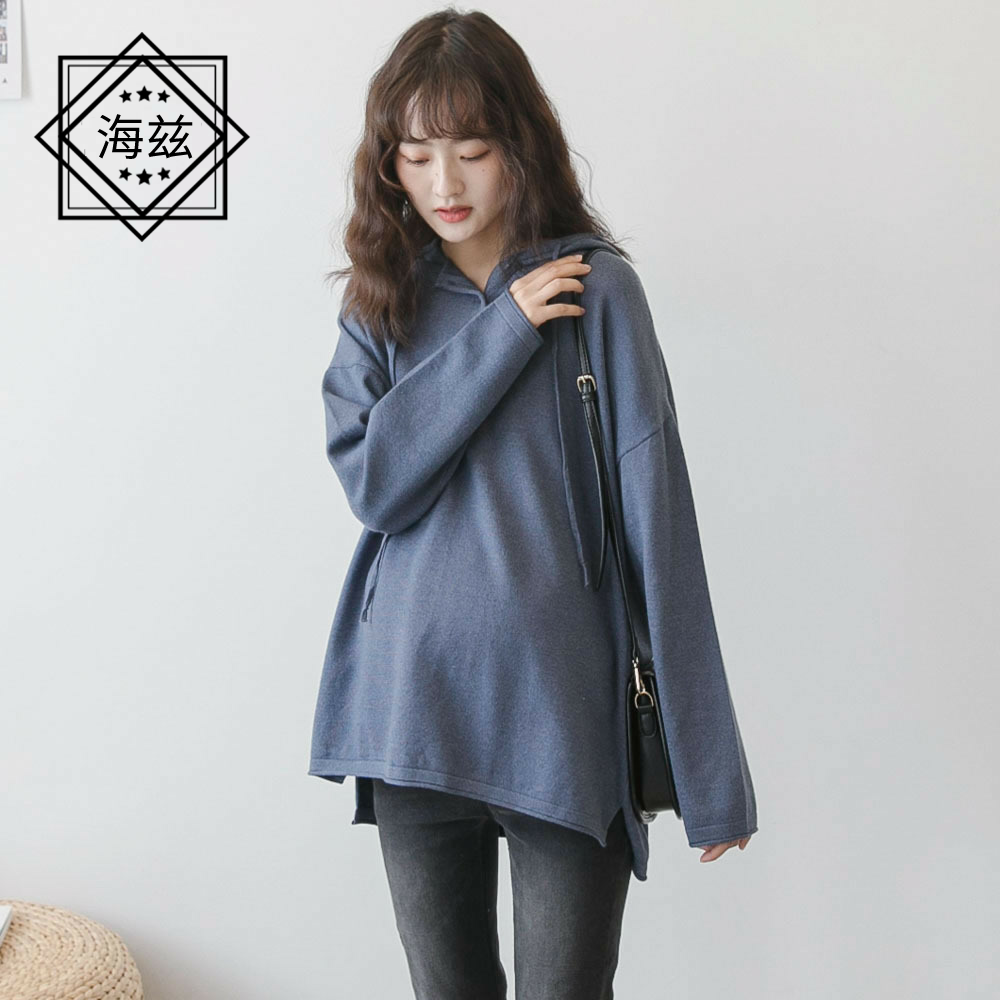 秋季新款孕妇装时尚简洁孕妇针织衫 海兹服饰T恤