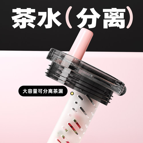 face保温杯水杯女生高颜值2026新款车载大容量吸管杯学生上学杯子 - 图1