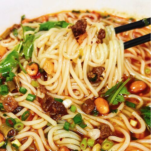 状元嫂肉酱米线正宗徐州味冷冻保存鲜米线带料包方便速食宵夜米粉 - 图2