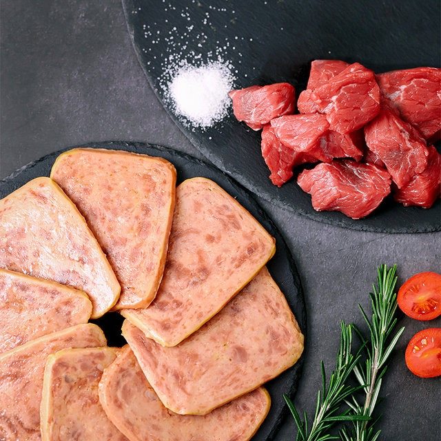 食味的初相牛肉午餐肉安格斯罐头三明治方便速食早餐营养单片装