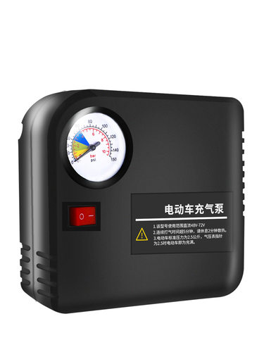 电瓶车电动车充气泵48V60V72三轮车家用便携式车载轮胎打气筒摩托-图3