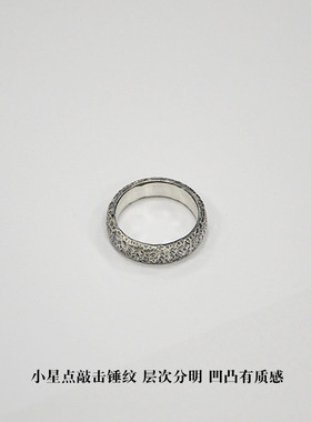 戒指熊老三纯银复古情侣