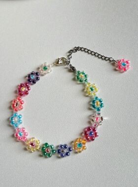 夏日风多巴胺百搭串珠手链ins小众设计感高级手链