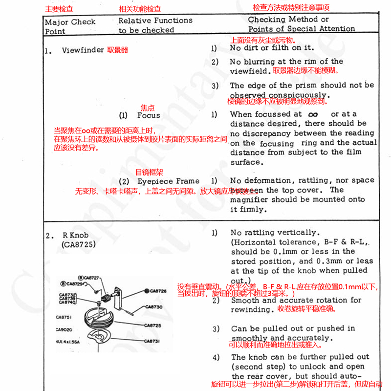 奥林巴斯OM-1维修 胶卷相机快门 取景器 测光 棱镜  镜头镜片清洁 - 图2