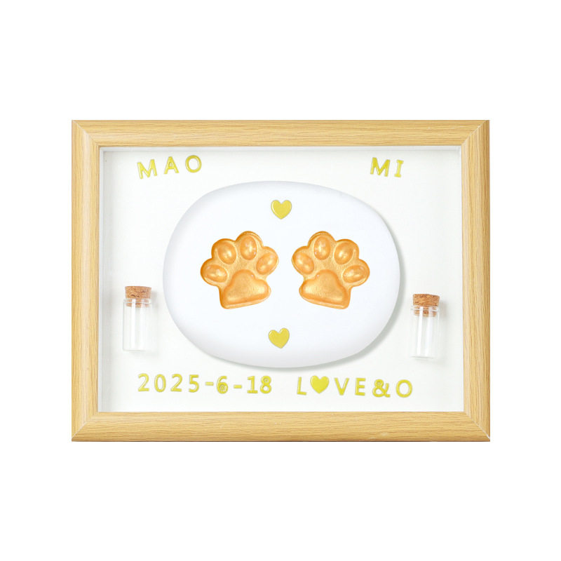 宠物爪印纪念猫爪印章猫咪爪子印泥相框摆台小狗印爪图盖章狗脚印,淘宝优惠券,粉丝福利购,淘宝优惠卷