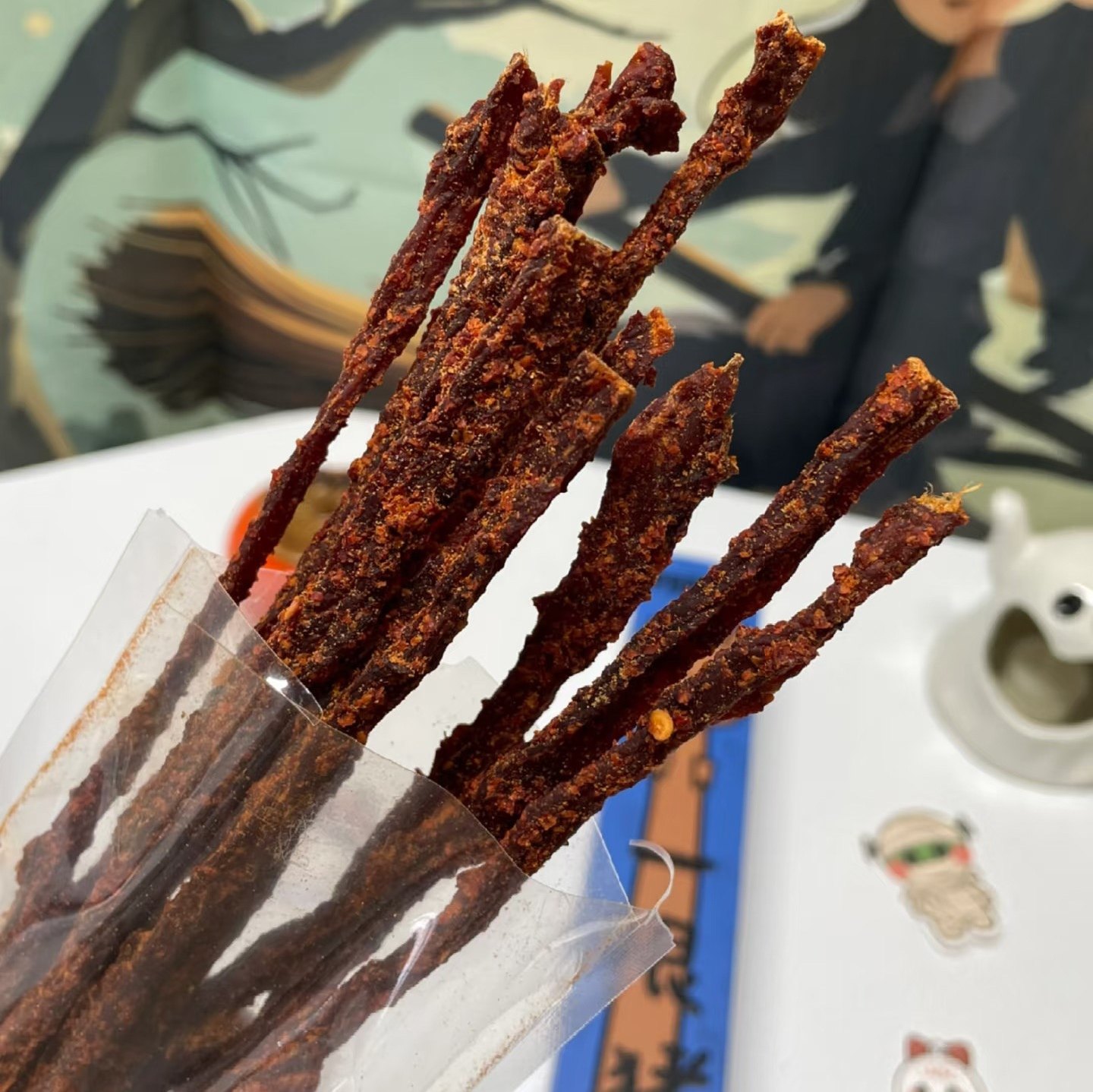 臻江味大力水手一根猪120g原切猪肉条嘶哈辣藤椒原味猪肉干猪肉棒,淘宝优惠券,粉丝福利购,淘宝优惠卷