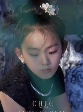 搭配旗袍珍珠项链项圈女孩颈链配饰品儿童女童锁骨链毛衣链子