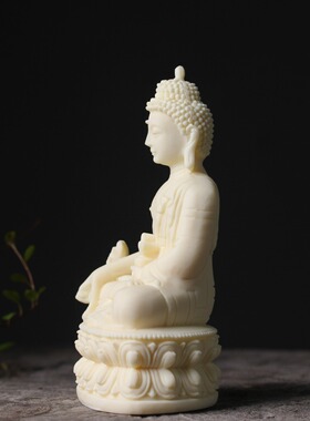 奶油风药师佛神尊供奉摆件
