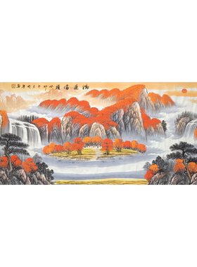 纯手绘国画手绘国画山水