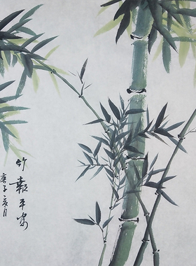纯手绘国画小品装饰画餐厅写意