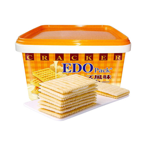 Edo pack芝士味夹心饼干600g纤麦罐装柠檬榴莲蔓越莓味零食小吃 - 图3