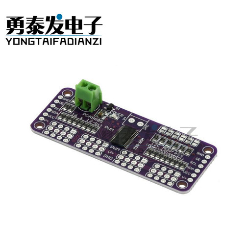 MCU-PCA9685 16通道 12位Fm+I2C总线 PWM 控制器舵机控制模块 - 图0