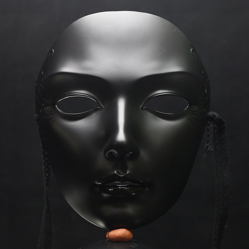 魂作物网红古风面具女国风汉服面罩成人全脸派对舞会伴娘装扮道具