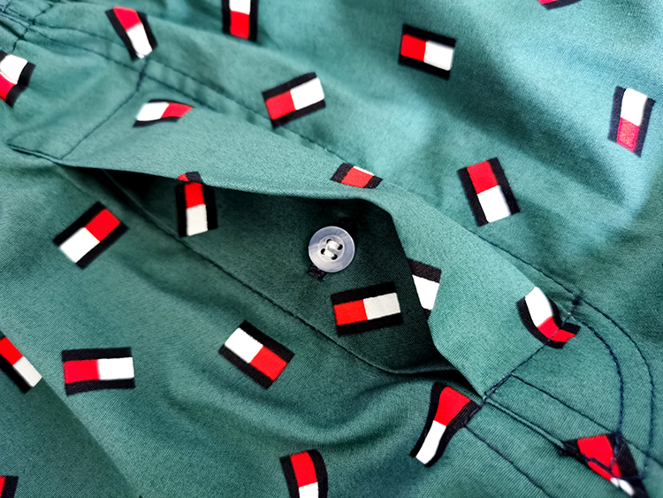 欧美大牌男女阿罗裤纯棉四角内裤短裤大码孖烟通家居睡裤红本命年 - 图1