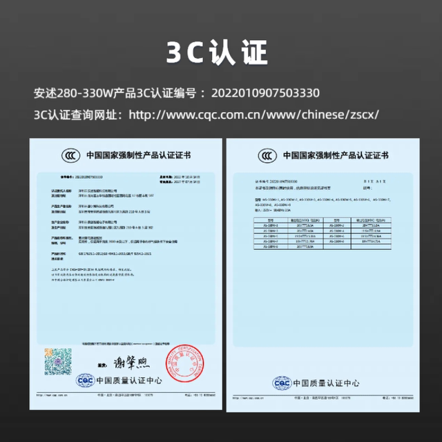 Anshu Gallium Nitride Mechanical Revolution 330W3C Certification