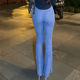 ໂສ້ງຂາຍາວແອວສູງກາງແຈ້ງມີ zipper crotch, ແອວງໍແລະ see-through