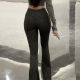 ໂສ້ງຂາຍາວແອວສູງກາງແຈ້ງມີ zipper crotch, ແອວງໍແລະ see-through