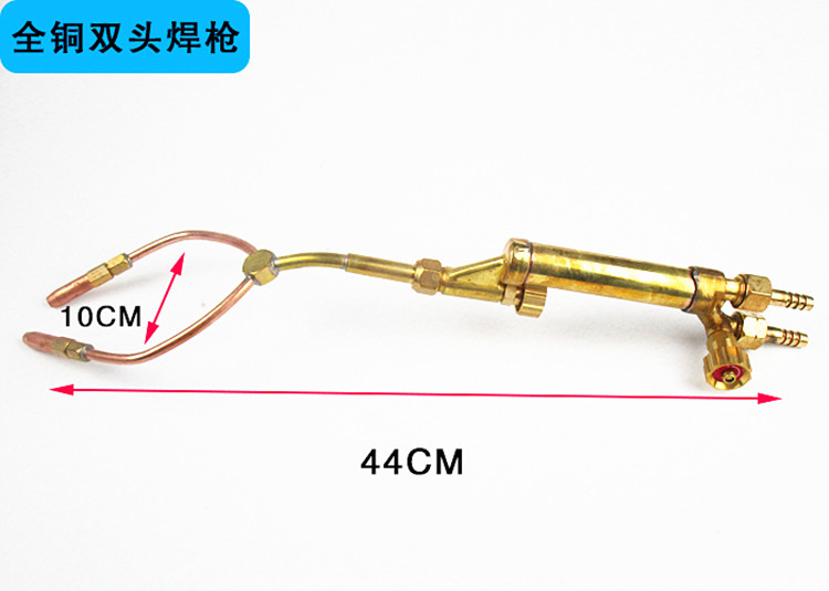 青岛国胜氧气焊枪H01-6双头焊炬全铜6型射吸式焊枪管维修熔接焊炬 - 图2