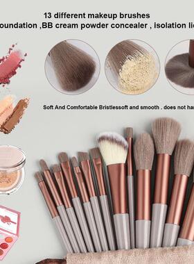 13PCS Makeup Brushes Set Eye Shadow Foundation Women