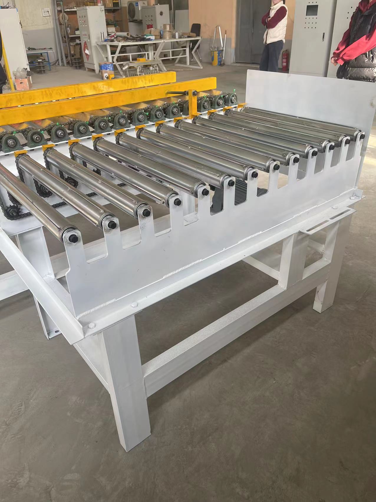 面粉饲料化肥砂浆输送线整平输送 滚筒抓取位 滚筒机弯道拐弯机 - 图1