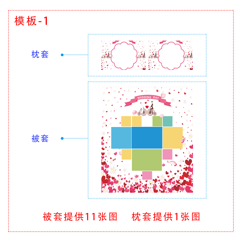 来图定制四件套DIY明星定做三件套情侣婚庆1.8被套个性照片床单