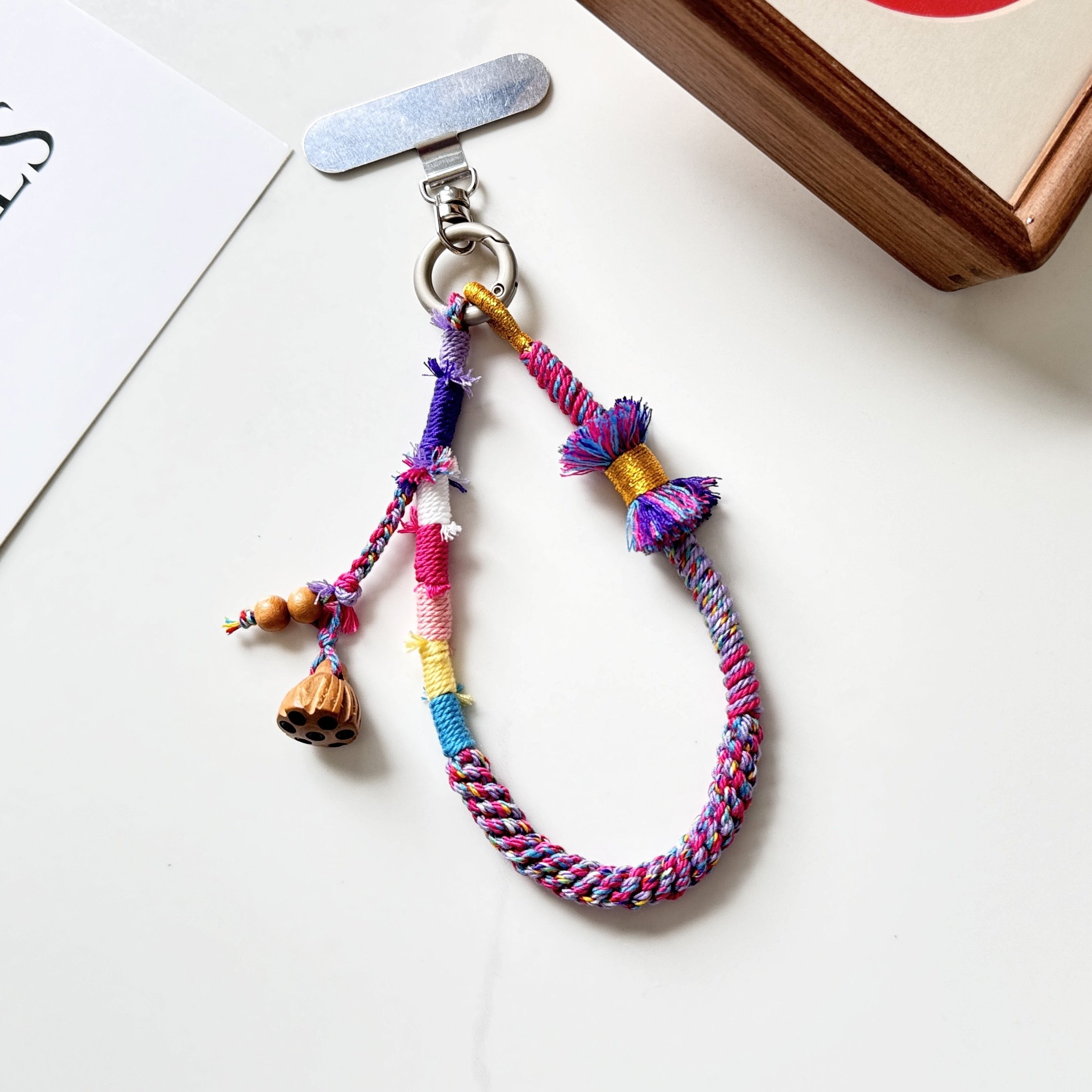 藏式手机挂绳手腕款编织绳套手链彩绳手工diy材料包带垫片挂件扣,淘宝优惠券,粉丝福利购,淘宝优惠卷