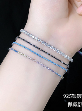 糖果色马卡龙手饰彩钻ins风