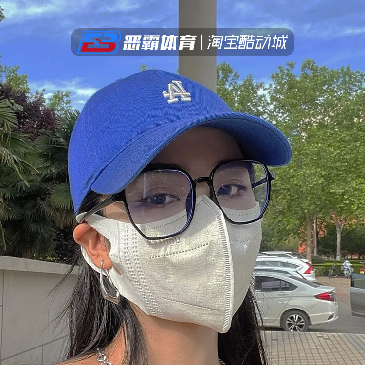 韩国MLB正品半软顶小标棒球帽男女情侣款NY洋基队鸭舌帽运动帽子